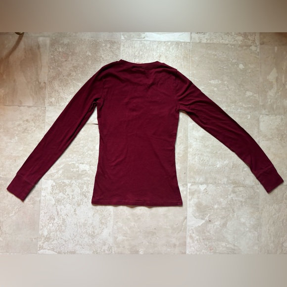 Hollister Maroon Long Sleeve Shirt Embroidered
Seagull Women's Size Small Y2K - Picture 2 of 9